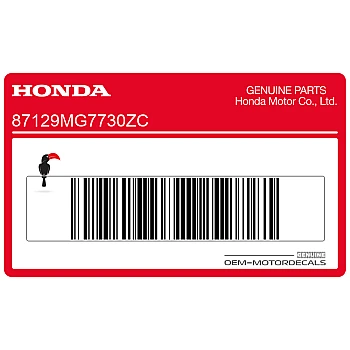 Voorspatbord sticker