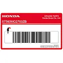 Autocollant type transmission garde-boue arrière