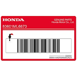 Autocollant cache latéral, côté droit