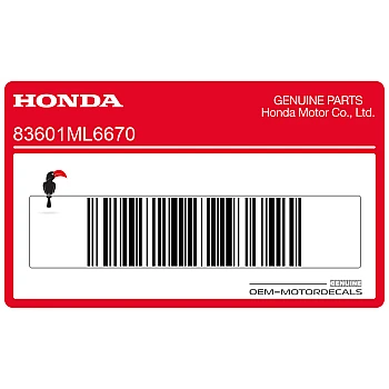 Side cover decal, right side