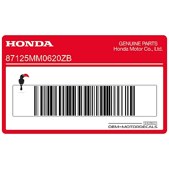 Side cover emblem, left side