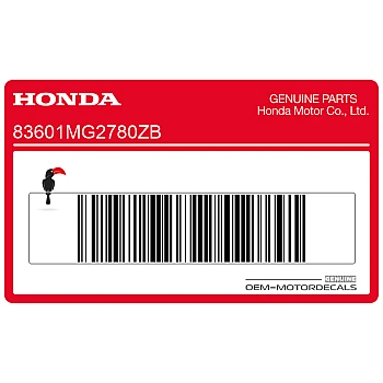 Autocollant de cache latéral, côté droit