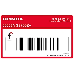 Autocollant de cache latéral, côté gauche