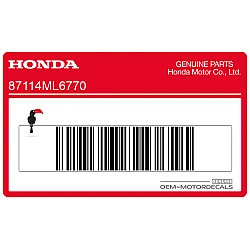 Autocollant Rayure Réservoir Gauche