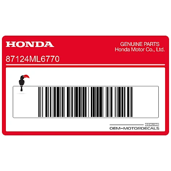 Autocollant Marquage Réservoir Gauche