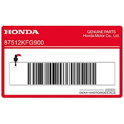 Accessoires en belading waarschuwingssticker