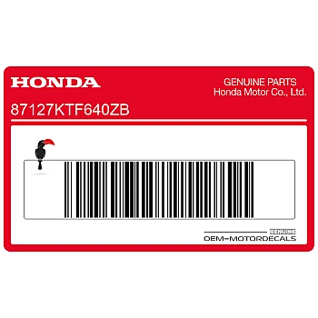 Carénage inférieur autocollant PGM-FI