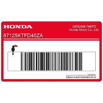 Naklejka Honda osłona przednia