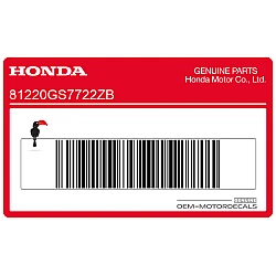 Étiquette d'avertissement arrière - Type W