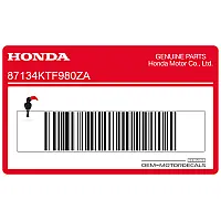 HONDA Achter body sticker 87134-KTF-980ZA