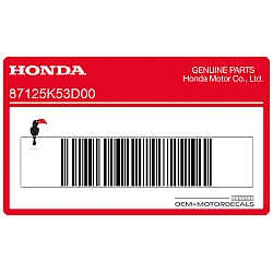 Manufacturer information label
