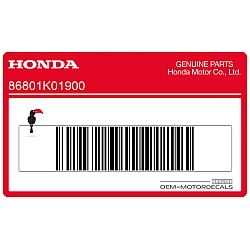 Emblema Honda escudo de piernas