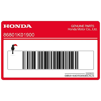 Leg shield Honda emblem