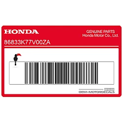 Frontkuip 125i sticker