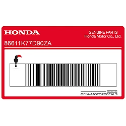 Autocollant ABS garde-boue arrière