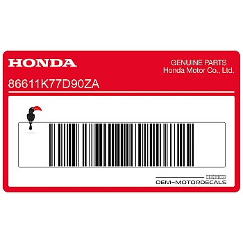 ABS-sticker achterspatbord