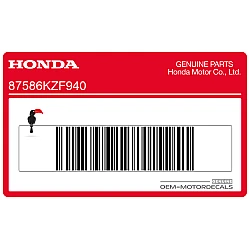 Fuel pictograph warning label