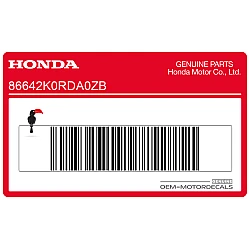 Front top cover stripe decal