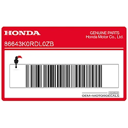 Autocollant Emblème Couvercle Latéral Plancher