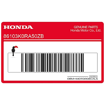 Onderste kuip Honda sticker, rechterkant