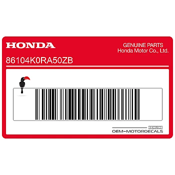 Onderste kuip Honda sticker, linkerkant