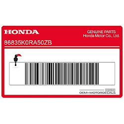 Carénage autocollant bande, côté droit