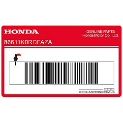 Front fender stripe decal