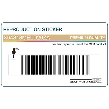 Side cowling decals set, right side