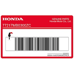 Autocollant bande carénage arrière, côté gauche