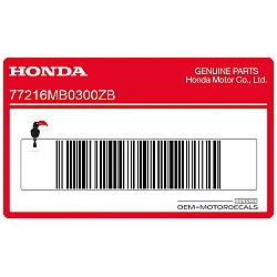 Heckverkleidung Streifenaufkleber, rechte Seite