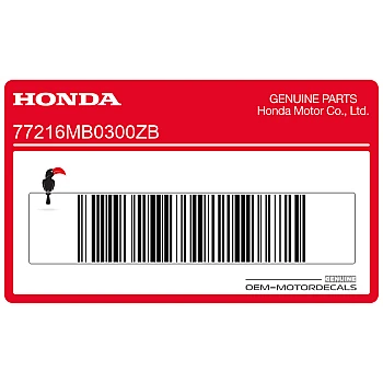 Tail cowl stripe decal, right side