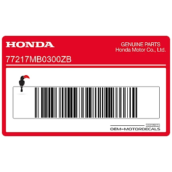 Tail cowl stripe decal, left side