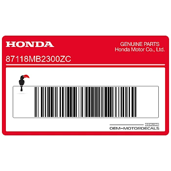 Adesivo striscia carena superiore, lato sinistro