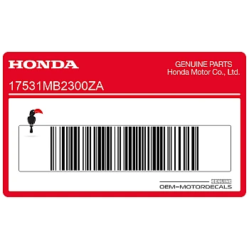 Fuel tank emblem, right side