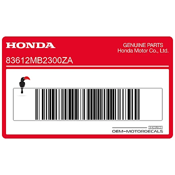 Side cover decal, right side