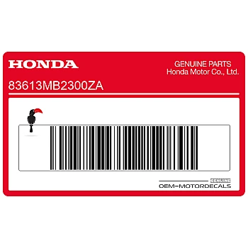 Side cover decal, left side