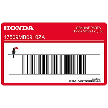 Fuel tank stripe decal, left side