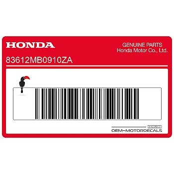 Side panel stripe decal, right side