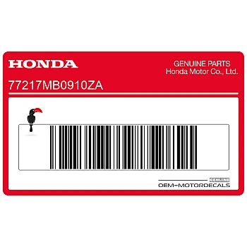 Tail cowl stripe decal, left side