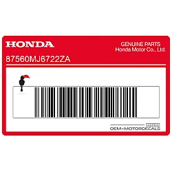 Antriebstyp-Hinweisaufkleber