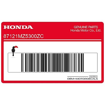 Fuel tank emblem, right side