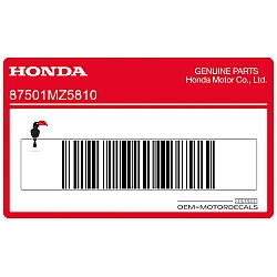 Zulassungsschild-Aufkleber