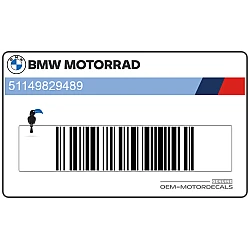 Adhesivo de colín trasero, lado izquierdo