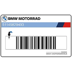 Autocollant central de réservoir, côté gauche