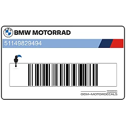 Autocollant central de réservoir, côté droit