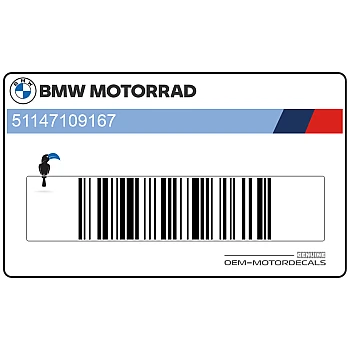 Bovenste zijkuip sticker, linkerzijde