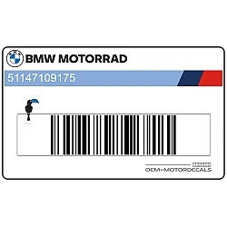 Upper side fairing decal, left side