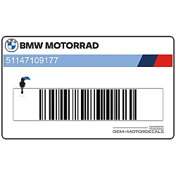 Lower side fairing decal, left side