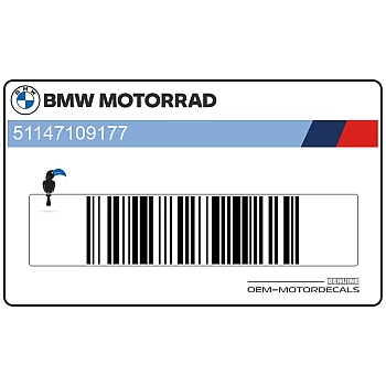 Sticker onderste zijkuip, linkerzijde