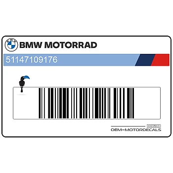 Sticker bovenste zijkuip, rechterzijde